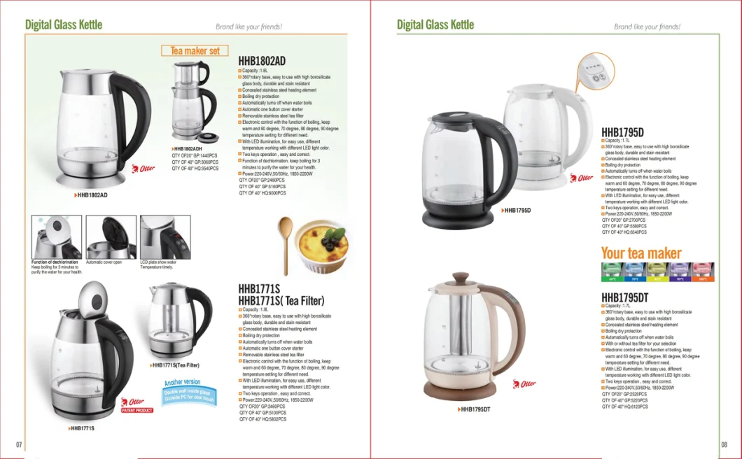 Electric Plastic Kettle Water Kettle Electric Tea Kettle