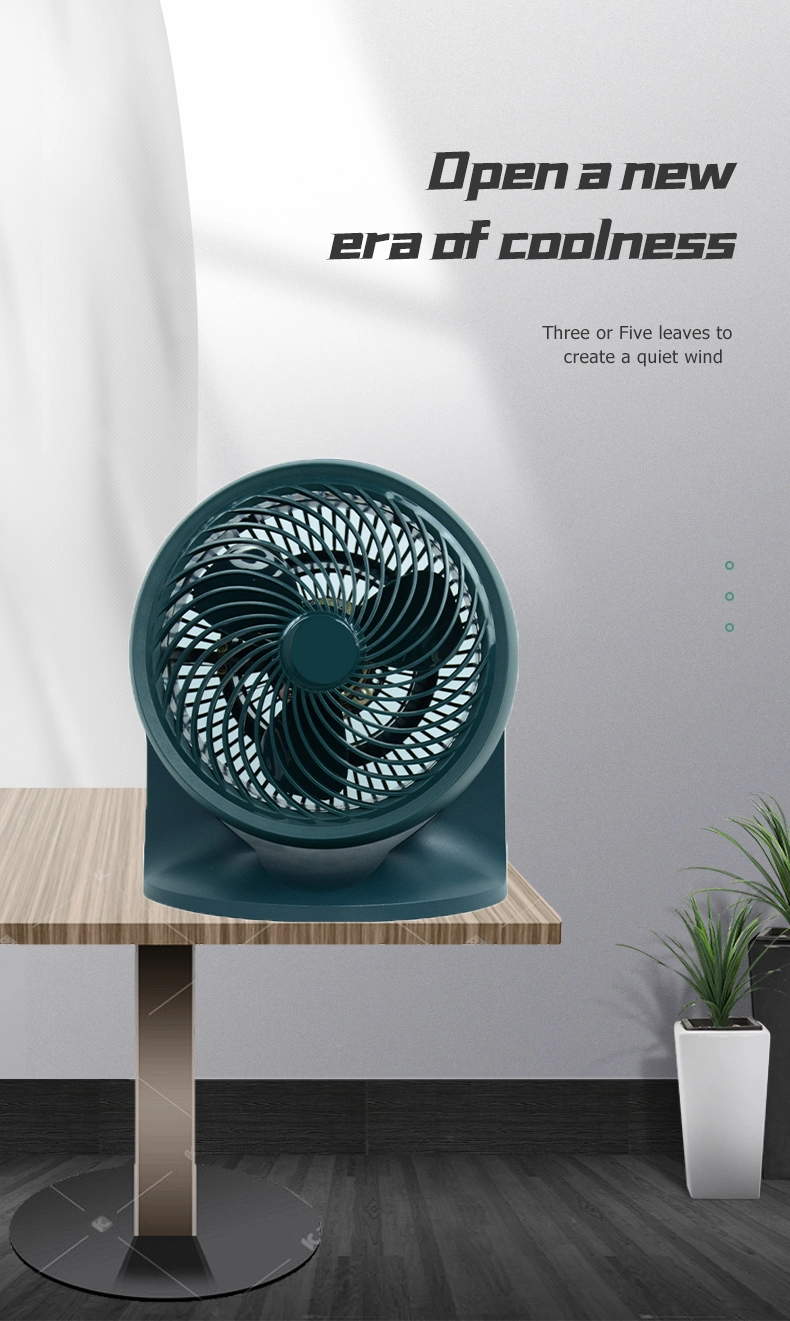 10" Floor Circulating 3 Speed Control Portable Turbo Vent Plastic Table Desk Adjustable Head Air Cooling Circulation Fan