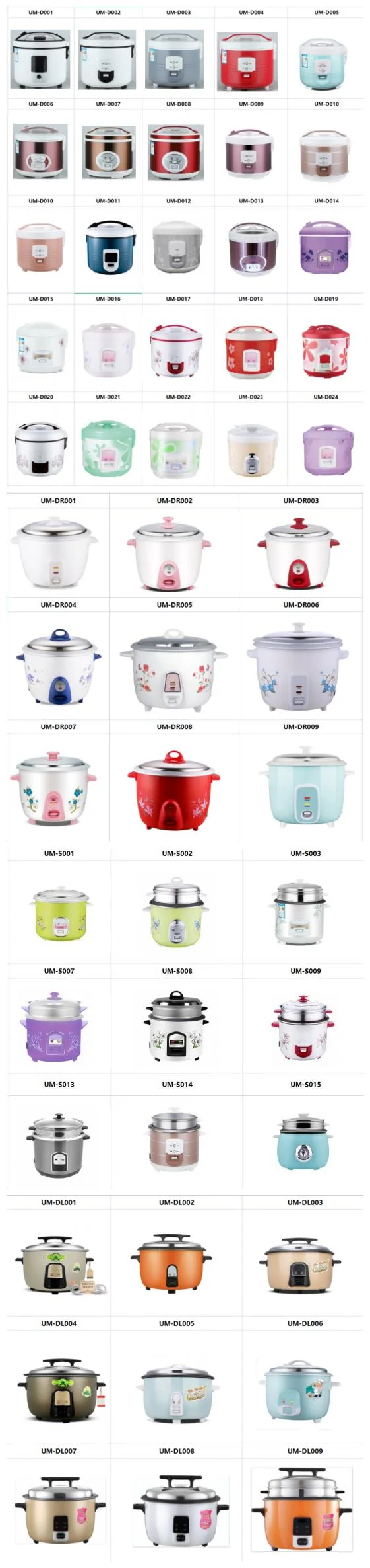 Myanmar 1.0L 1.5L 1.8L 2.2L 2.8L Aluminum Pot Drum Electric Rice Cooker