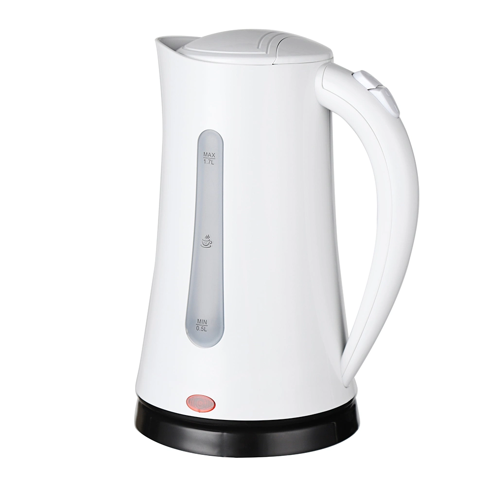 Cordless Kettle Plastic Stainless Steel 1.7L Kettle Plastic Electric Gauge Kettles Single Wall Plastic Kettle