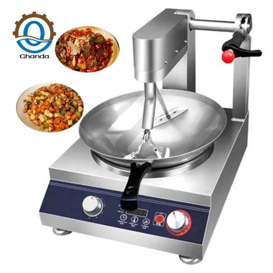 Restaurant industriel cuisine sauteuse riz frit électrique gaz Wok Smart Commercial automatique cuisson Robot cuiseur