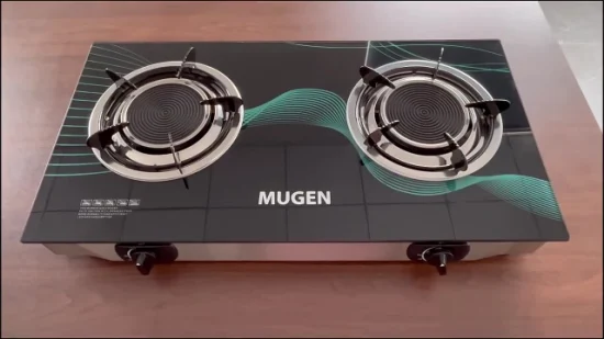 Jd-Ds066 Hot nouveau modèle de conception de vente populaire à bas prix en acier inoxydable dessus de table en fonte électrique double brûleur lente cuisinière à gaz à induction