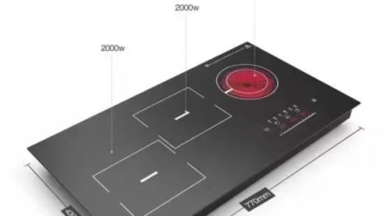 Appareil de cuisine CB/Kb Cuisinière à induction intégrée 1 ~ 6 brûleurs