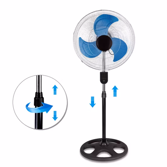 Ventilateur sur pied, ventilateur multifonctionnel sur pied oscillant avec télécommande, options à 4 vitesses, 3 modes, grand ventilateur sur pied, hauteur réglable, circulation 2 en 1