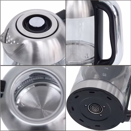 Bouilloire électrique en verre bouillante à eau rapide